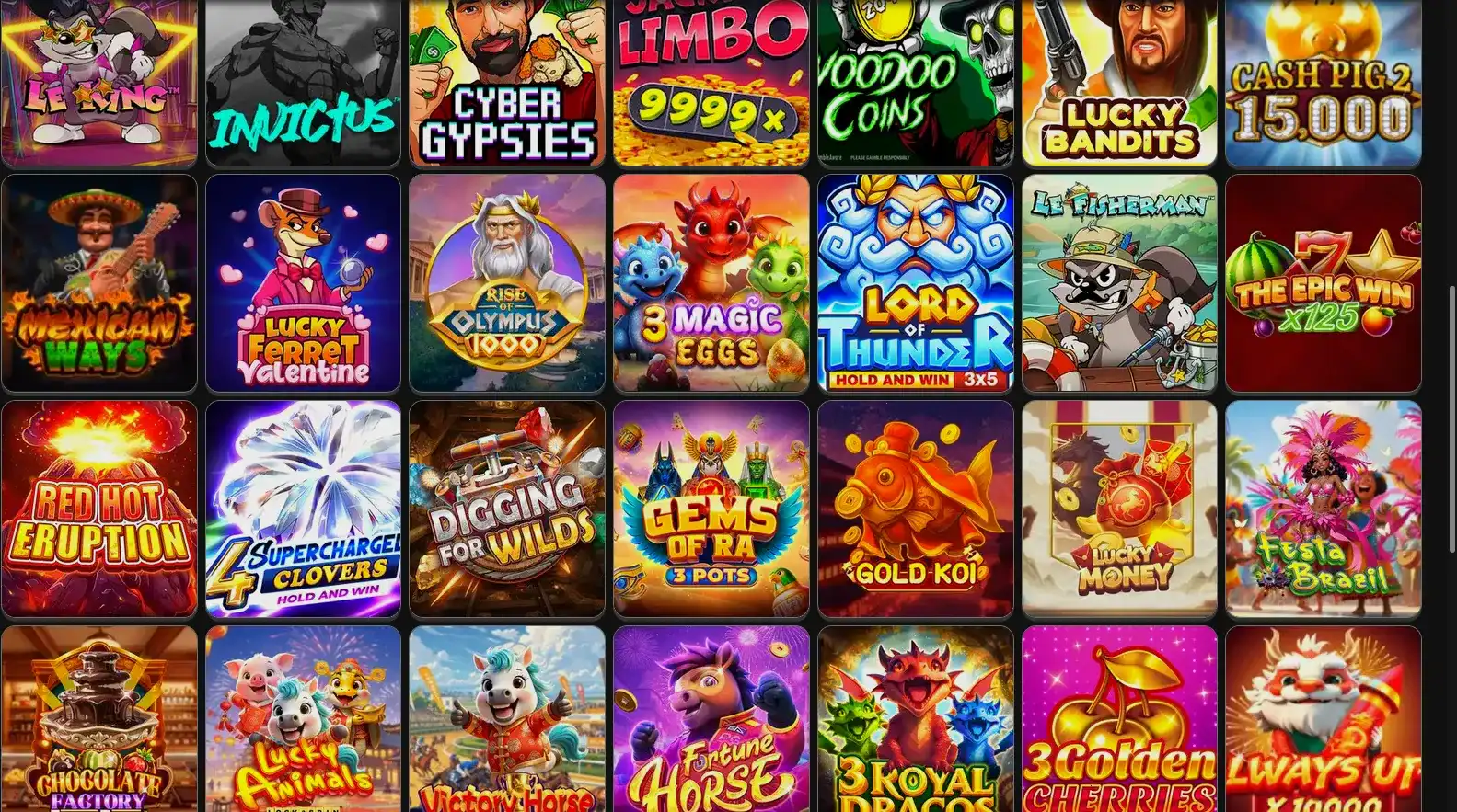 Игровой интерфейс казино Матрешка с автоматами